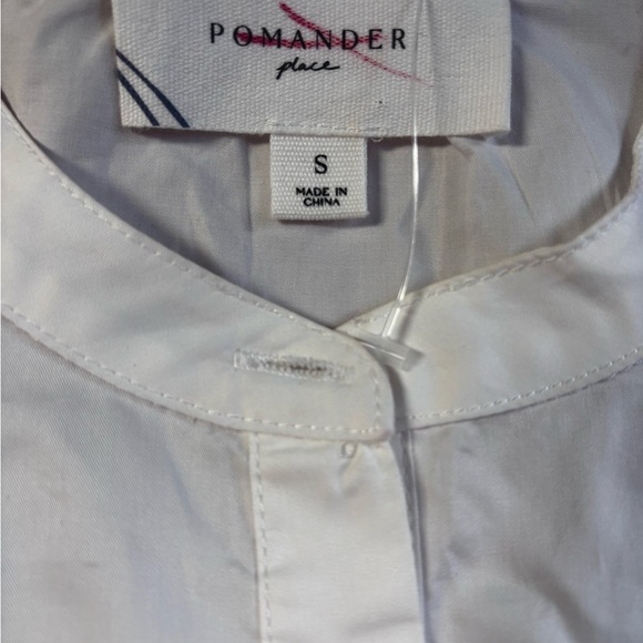 Pomander Place Blue and White Bishop Sleeve Dress- NWOT - Picture 2 of 4